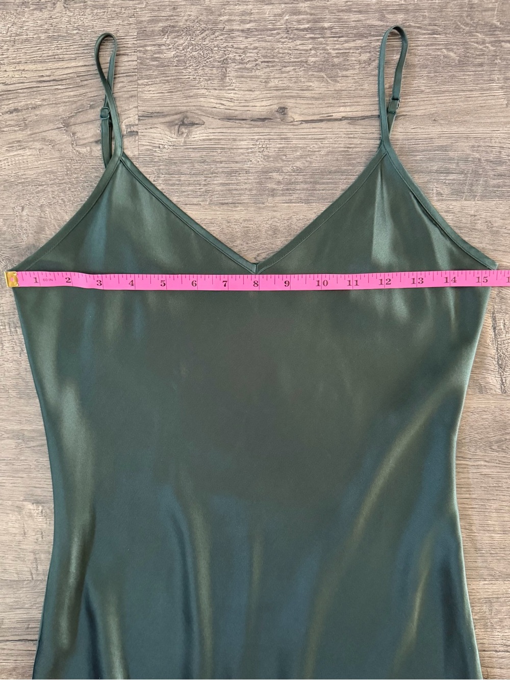 Quince Washable Silk Bias Cut Midi Dress Forest Green XS - Picture 10 of 15